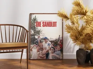The Sandlot Poster, Retro Movie, Vintage Print, Friendship Wall Art,Classic Sports Film