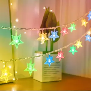 TorchStar LED 100 LEDs Star String Lights, Twinkle Fairy Lights for Holiday Wedding Party Christmas Tree, Battery Operated