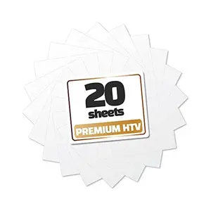20 Pack White HTV Sheets