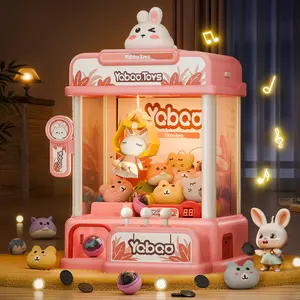 Large Kids Claw Machine Toy with Lights, Music & Countdown Timer – Arcade-Style Prize Grabber Game with 10 Plush Toys & 10 Surprise Eggs | Electronic Vending Machine Toy for Boys & Girls Ages 3–8 | Fun Indoor Arcade Game & Perfect Birthday/Christmas Gift