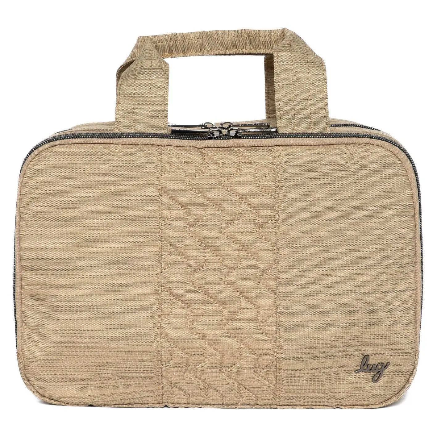 Lug Quilted Cosmetic Case w/ Top Handle - Flatbed Deluxe