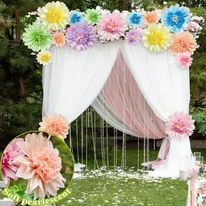 12Pcs Color Carnival Artificial Flowers, Outdoor Decoration Children's Birthday Carnival Rainbow Theme Party Background Photo Pavilion Wall Decoration Decorative Fruit