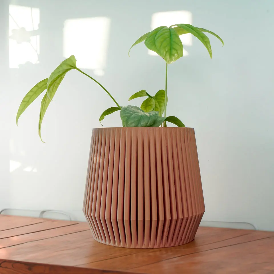Stratos Modern Plant Pot with Drainage and Drip Tray, Multiple Sizes and Colors Stratos Modern Plant Pot with Drainage and Drip Tray, Multiple Sizes and Colors