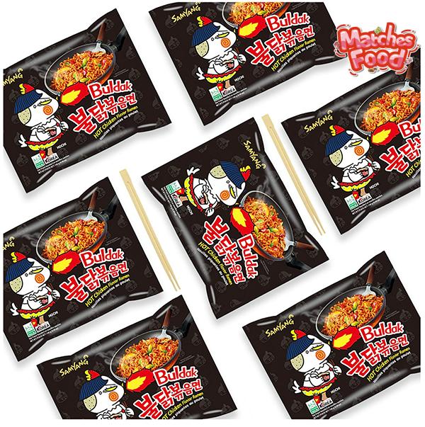 Samyang Buldak Original Spicy Chicken Flavor Ramen 5 Pack 700g Korean Style Noodles Hot Chicken Flavor Matches Food