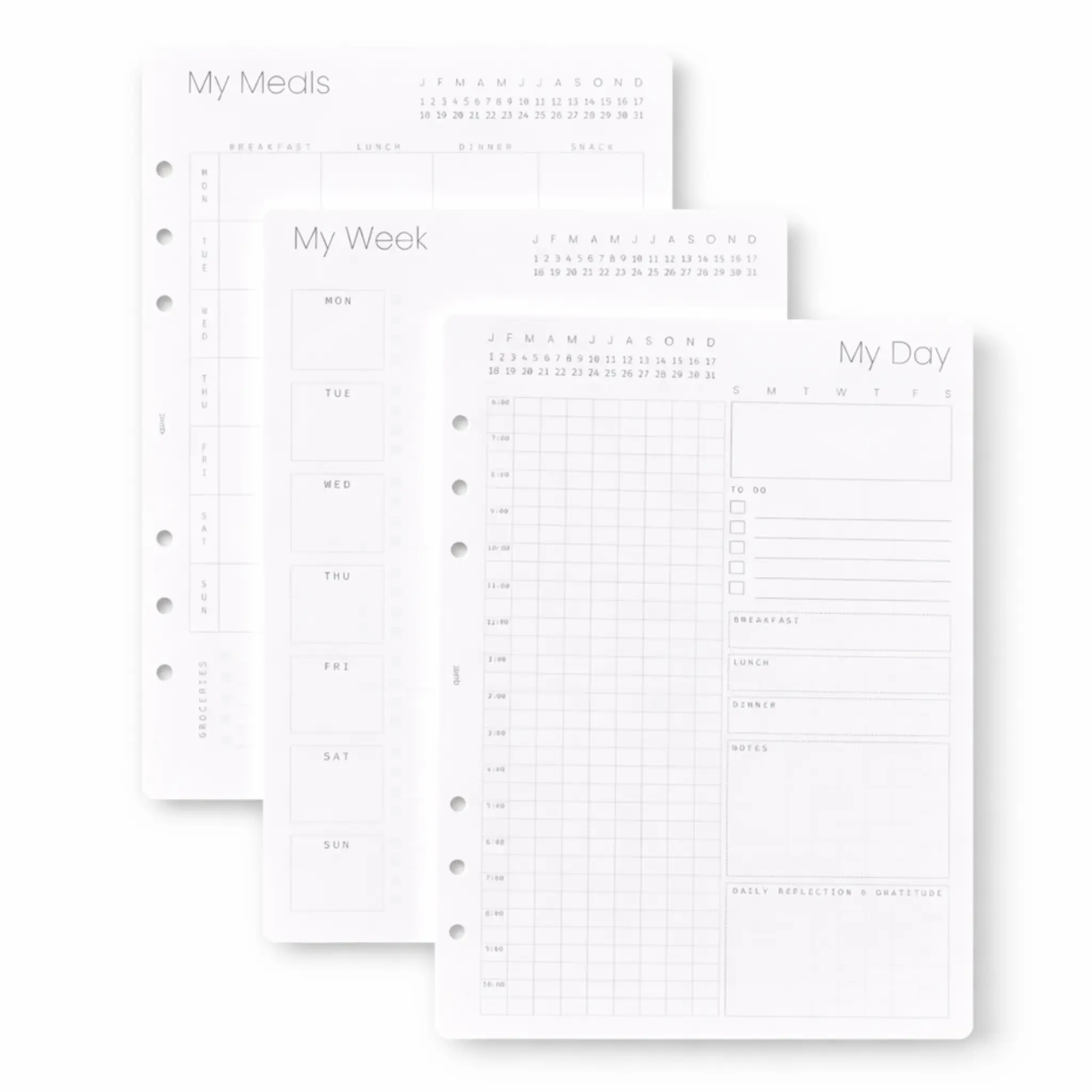 A5 Planner Notepad Inserts