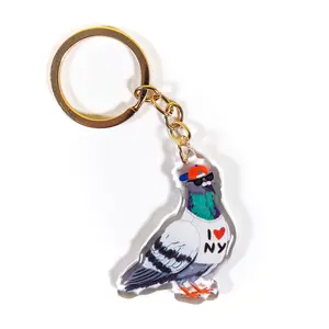 I Love New York Pigeon Keychain