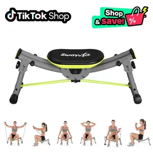 Wonder Core Butt Lifting Machine with Resistance Bands for Full Body Abs and Glutes Workout