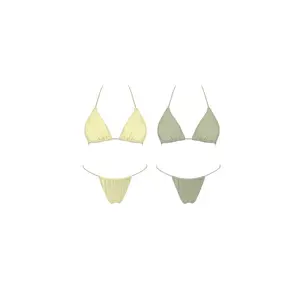 Sage/Cream Reversible Swimsuit
