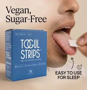 Strips Smart Recovery - With Melatonin, GABA & Vitamin B6 - Deep Sleep & Brain Reset Support - Fast-Acting Oral Dissolving Strips for Nighttime Relaxation, Stress Relief&Morning Clarity - Non-Habit Forming Sleep Aid for High-Performance Life  Healthcare