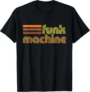 100% Cotton Retro Cool Funk Machine T-Shirt 70s Disco Shirt T-Shirt
