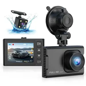 NEXPOW Dash Cam Front and Rear, 1080P Full HD Dash Camera, Dashcam with Night Vision, Car Camera with 3-inch LCD Display, Parking Mode, G-Sensor, Loop Recording, WDR