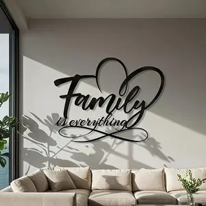 The 1pc "Family" series is Everyghing Wall Art - Family Metal Decorations - Metal Family Wall Decorations - Family Love Decorations - Family Logo Wall Decorations - Metal Wall Art Family - Home Decoration - Wall Decoration - Modern Home Decor