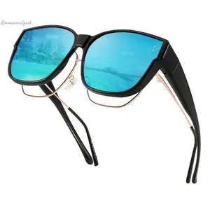 Stylish TR90 Oversized Fit-Over Sunglasses - Polarized UV Protection Shades for Prescription Glasses, Lightweight Fashion Wrap Eyewear, Ideal for Driving & Outdoor Activities, Stylish Sunglasses,summerwins