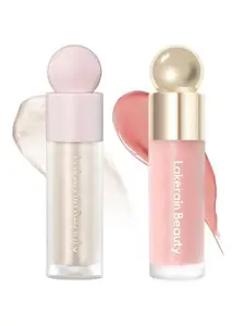 Lakerain Liquid Highlight Blush Contour, Liquid Blush Combo Set of 2, Multiple Shade Options, Natural Matte Face Blush Bronzer, Natural Glow Liquid Illuminator for Face and Body