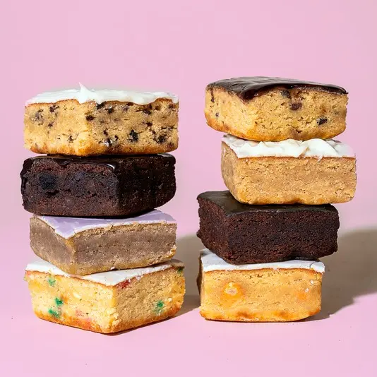 Prime Bites Protein Brownie Variety Pack - 19g Protein and 5g Collagen Chocolate Dessert 6