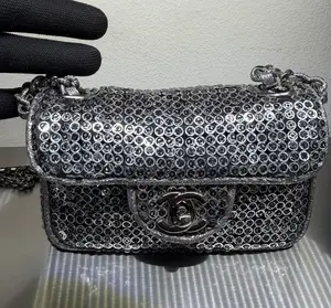 Pre-owned CHANEL Sequin Flap Bag