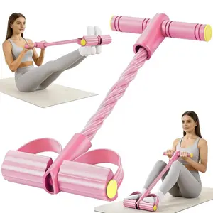 Multifunction Pedal Resistance Trainer with 10 Tubes Enhanced Version – Stronger Resistance for Effective Training, Portable Foot Pedal Exerciser for Full-Body Home Workout, Stretching & Fitness Training