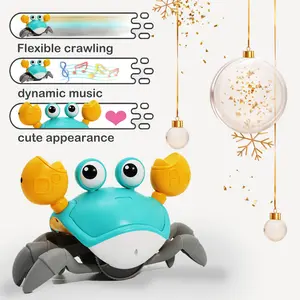 [dancetoy]crab toy summer deal,cute girly gifts,outdoor play,crab toy for boys,tummy time funny toys birthday gift,crab baby dancetoys,LED Music Dancing Crawling Octopus,toy for children,octopus baby toy,walking pet toy for toddler birthday gift,