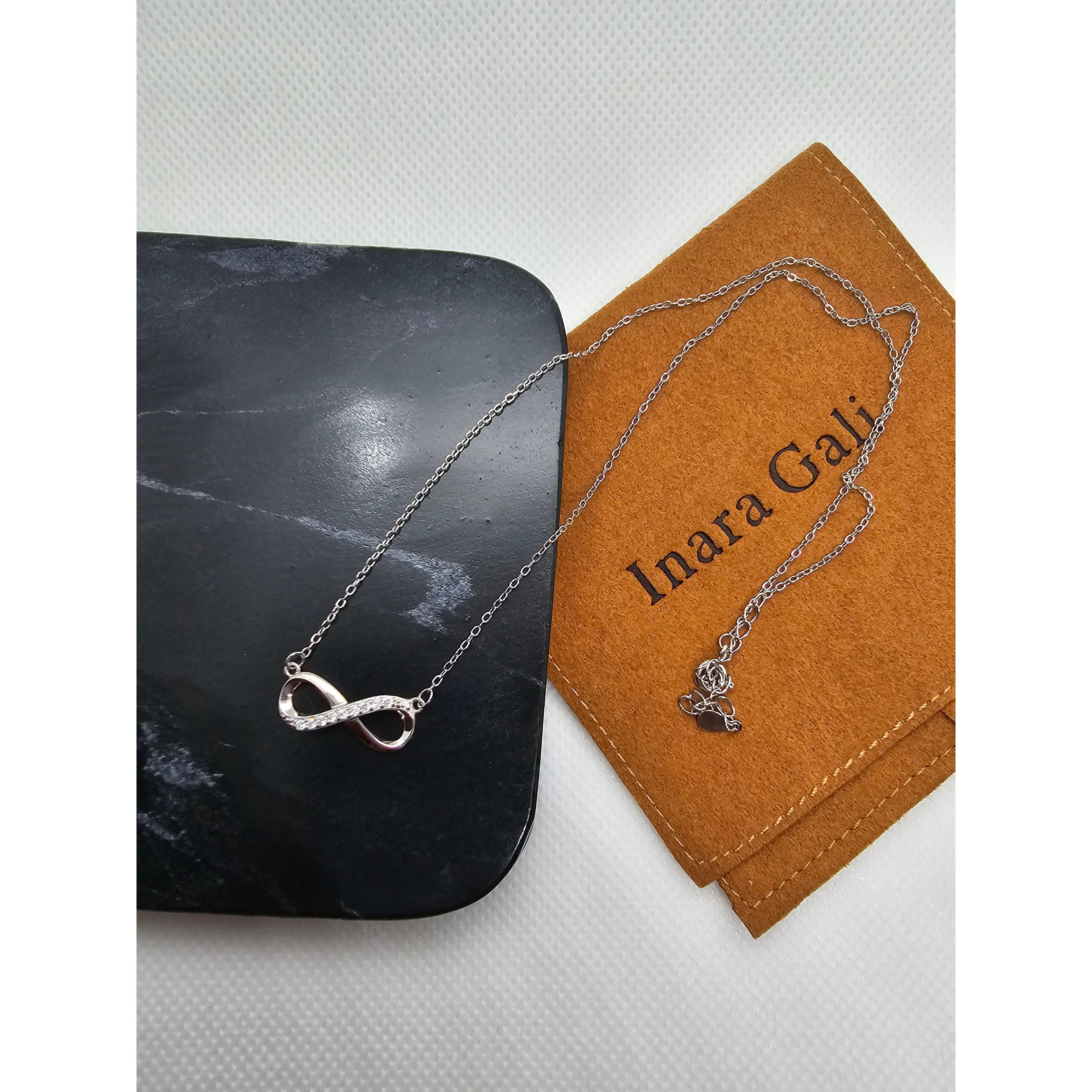 Infinity Pendant Silver Necklace