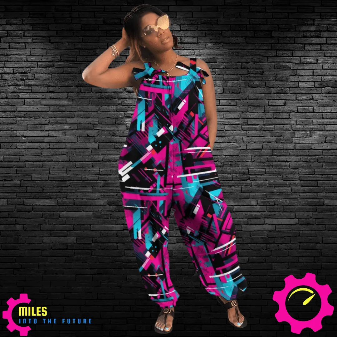 Neon Groove Baggy Jumpsuit