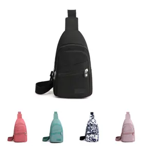 Small Sling Backpack Crossbody Sling Bag for Women Men, Chest Bag Daypack Fanny Pack Cross Body Bag for Outdoors Hiking Traveling - Black