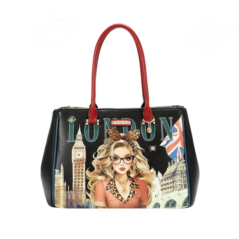 LONDON EYE Stylish Reusable Tote Bag for Daily Use, Lightweight Durable Shopping & Travel Carryall