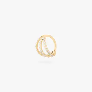 Studs 8mm Triple Pave Clicker