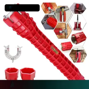 8 In 1 Faucet & Sink Installer Wrench, Sink Faucet Installer Tool, Multifunctional Wrench Set, Pipe Wrench Set, Basin Wrench For Kitchen Plumbing Repair, Heavy Duty Adjustable Wrench