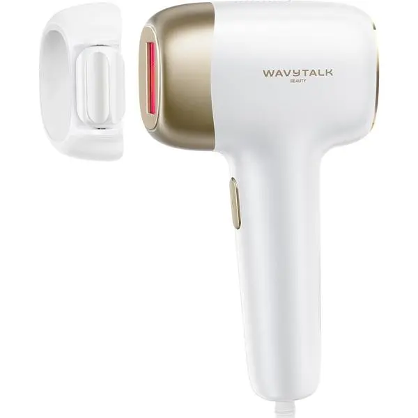 Wavytalk IPL Laser Hair Removal,Bare It with Precision Roller for Full Body Long-Lasting & Painless, 24J Dual-Pulse & Ice Cooling, At-Home Use for Women and Men, Corded,White