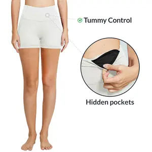 baleaf Women's 5" Biker Shorts High Waist Yoga Compression Spandex Volleyball Workout Running Shorts with Pockets baleaf Women's 5" Biker Shorts High Waist Yoga Compression Spandex Volleyball Workout Running Shorts with Pockets