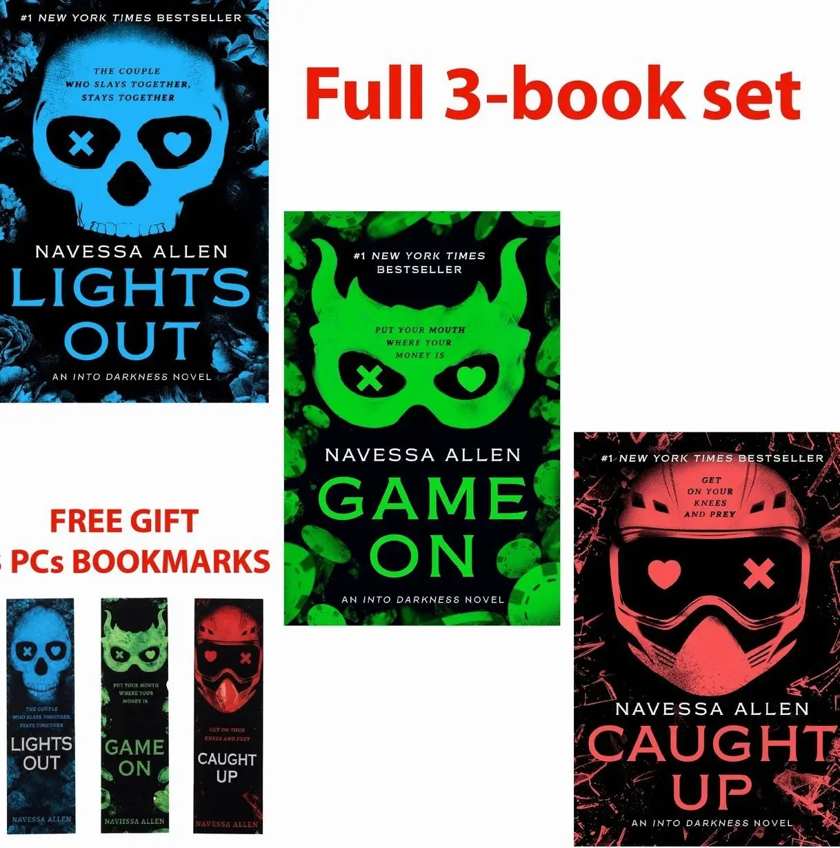 Into Darkness Complete 3-Book Set by Sloane St. James – Full Paperback Series Collection + Free 3 Bookmarks