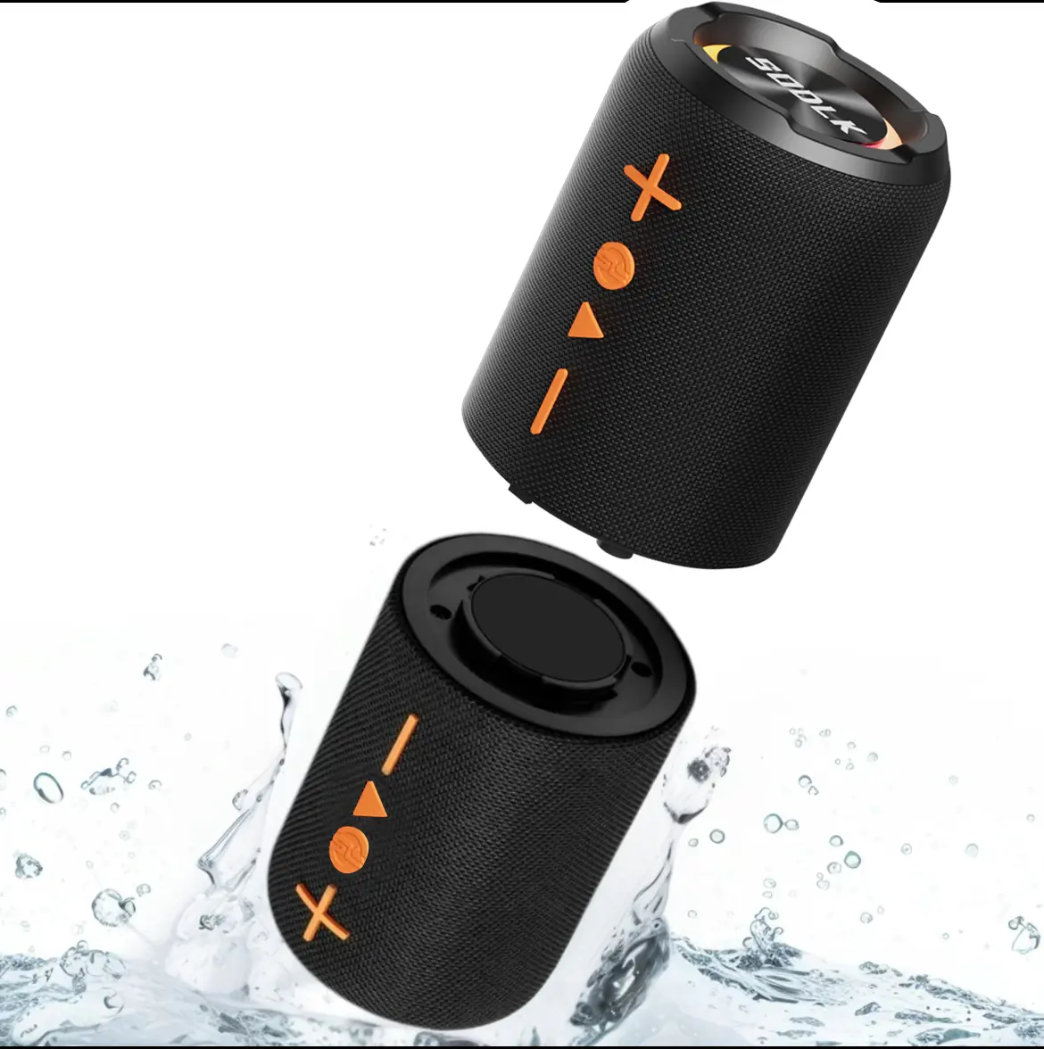 2-in-1 detachable Bluetooth speaker, waterproof split wireless speaker Bluetooth V5.3, with 20W loud, portable stereo sound system, 24-hour playback time, suitable for home, outdoor, travel