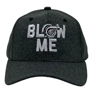 Blow Me Turbo Hat Funny Sarcastic Car Guy Mechanic Graphic Novelty Cap Funny Hats Sarcastic  Funny Mechanic  Novelty Caps for Men Black - Standard