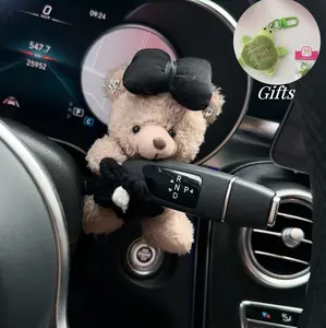 Cute Teddy Bear Design Car Interior Decoration,  Car  for Women & Girls Car Decor Plush Toy automotive interior cute  car accessories Dashboard