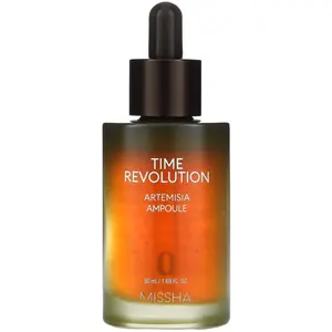 MISSHA Time Revolution Artemisia Treatment Ampoule Face Serum 1.69oz - Targeted Skincare for Daily Use, Ampoule Format, 50ml Size, Ideal for Regular Application