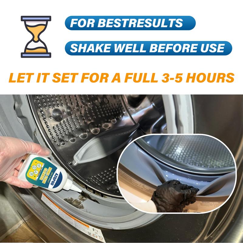 HOME STAIN CLEANER GEL – 7OZ Deep Cleaning Gel for Tile Gaps, Washing Machine Seals, Fridge Rubber, Wall & Shower Stains – Household Cleaning Solution for Bathroom, Kitchen, Room, Laundry