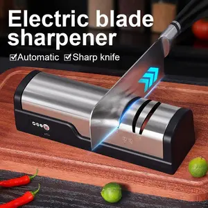 Electric Knife Sharpener, 1 Count Multifunctional Knife Sharpener, Household Knife Sharpener for Kitchen, Kitchen Gadgets, Gift, Kitchenware