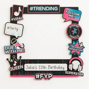 Internet Famous Customizable Photo Frame for Kids' Birthday Parties