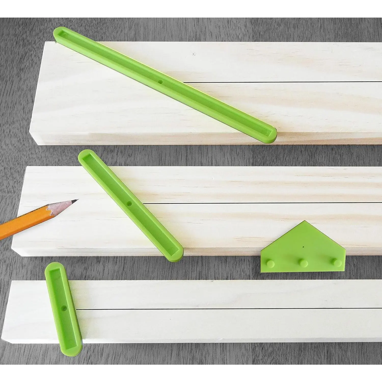 Center Finder Scriber Tool for Woodworking Find and Mark Exact Center on Any Size Board 4-Piece Set Includes Bonus Edge Guide