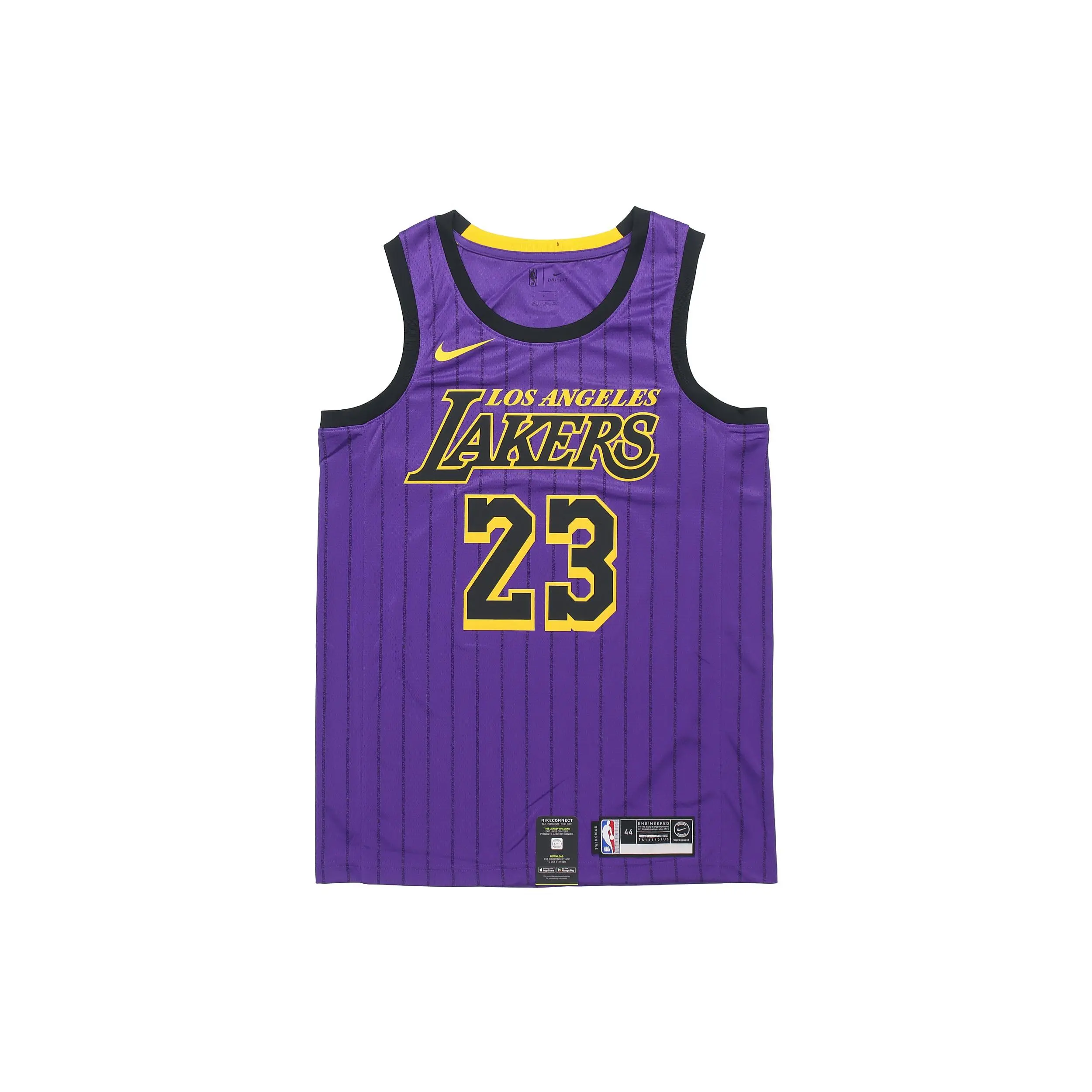 Nike Nba Los Angeles Lakers LeBron James City Fan Edition Jersey Men's AJ4618-510
