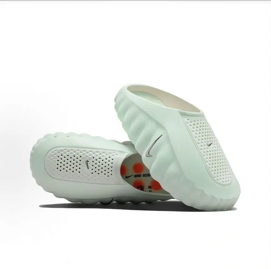 Light Green Foam Athletic Recovery Slide