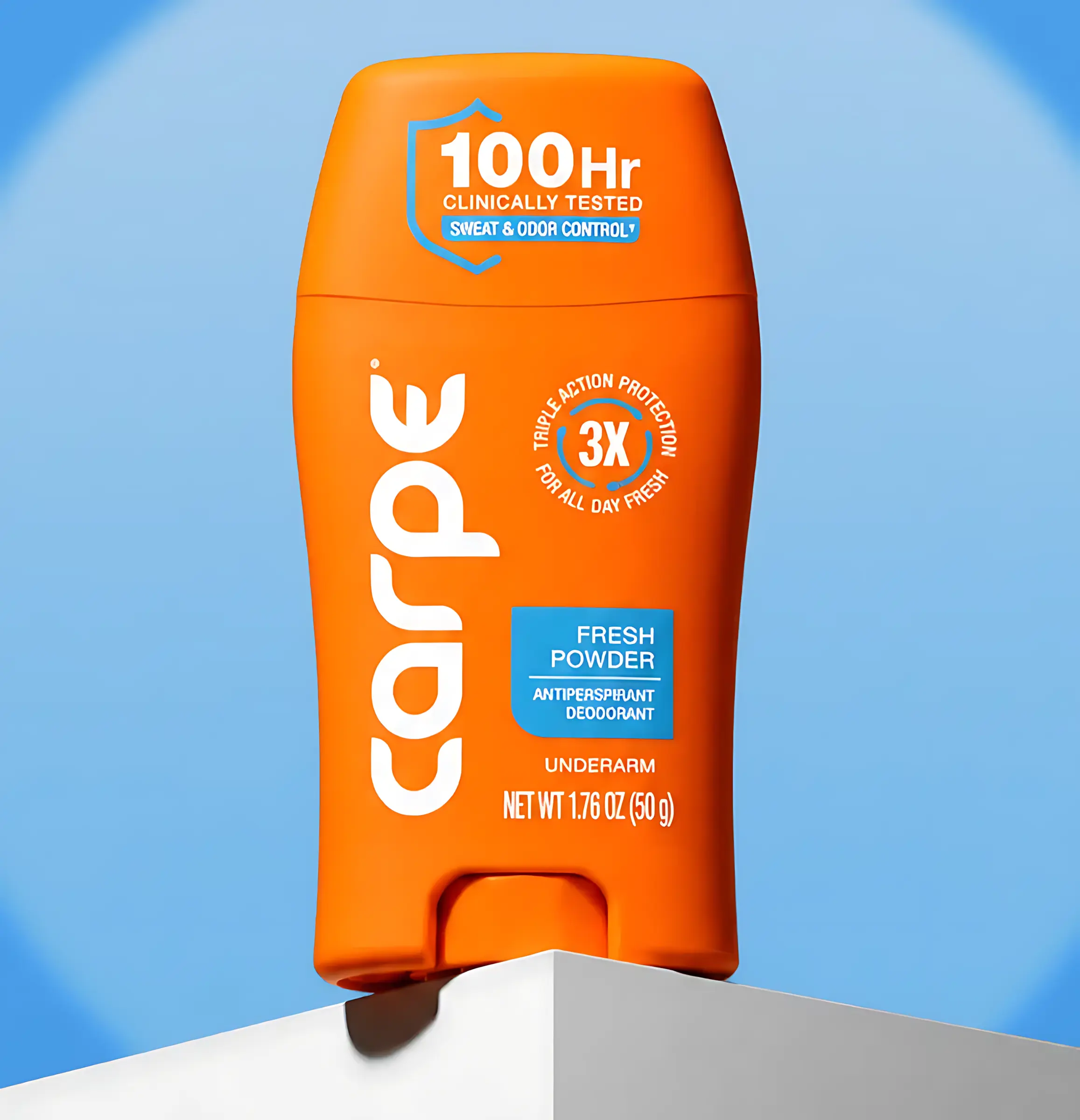 Carpe Antiperspirant Deodorant - Clinically Tested 100-Hour Sweat & Odor Control - Quick-Drying, Non-Greasy Deodorant for Men & Women - No Baking Soda or Parabens
