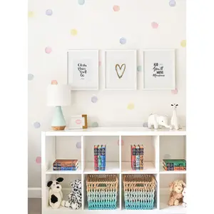 Watercolor Dots Wall Stickers - Pastel