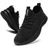 Men Sports Sneakers Breathable Mesh Casual Walking Shoes Lightweight Non Slip Running Sneaker for Daily Commuting Fitness Training