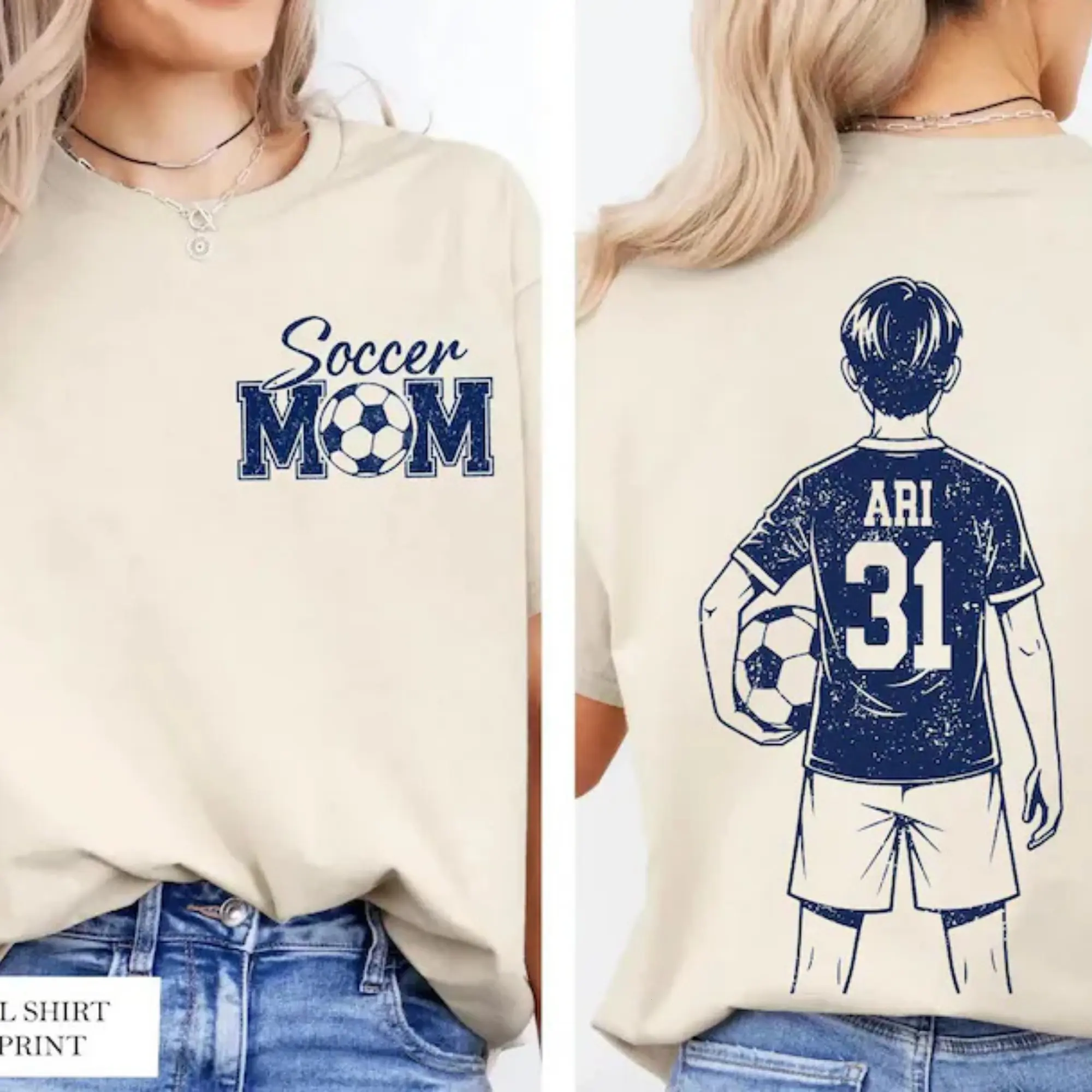 Customized Soccer Mom Shirt,Soccer Player Graphic Choice,Your Name Number Soccer Shirt,Soccer Mom Shirt,Custom Name and Number Soccer Tee