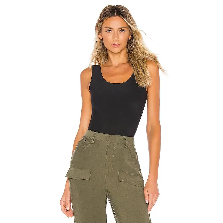 Commando Butter Tank Bodysuit in Black