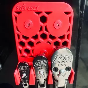 VertiGrip - Vertical Magnetic Ratchet Holder - Customizable with Base and Drive Size Coloring -Tool Storage- Tool Kit