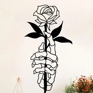 Gothic Rose Design, 1 Count Creative Hanging Ornament, Wall Decor for Home Living Room Bedroom, Home Decor Supplies, Hanging Wall Art, Hangable