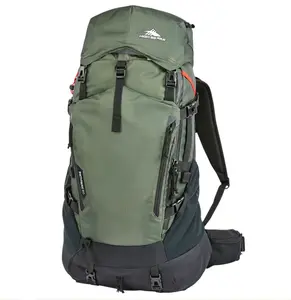 High Sierra 60L Backpack, Hiking Backpack- Forest Green, Camping Backpack, Large Capacity, Backpacking Pack for Trekking Travel, Outdoor Adventures, camping gear, hiking pack