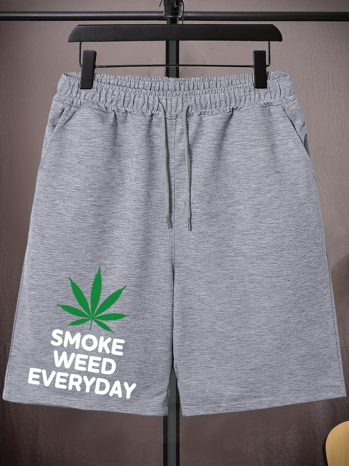 Men'S Oversized Print Drawstring Solid Color Sports Shorts with Extra Elasticity for Spring And Summer, Plus Size